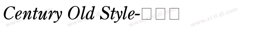 Century Old Style字体转换